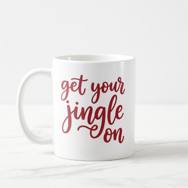 Caneca De Café Get Your Jingle On Festive Christmas Mug (Esquerda)