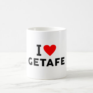 Caneca De Café Getafe Espanha cidade do coração amo viajar