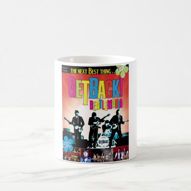 Caneca De Café GetBack!® Beatlemania Poster (Centro)