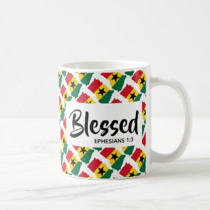 Caneca De Café GHANA abençoou Ephesianos Escriteriosos Cristãos
