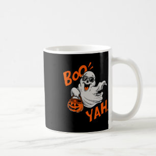 Caneca De Café Ghost Boo Yah Dia de as Bruxas engraçado Shirt Spo