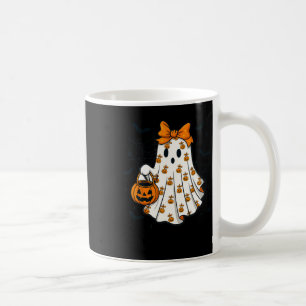 Caneca De Café Ghost Coquette Spooky Halloween Pumpkin Treat Or T