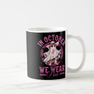 Caneca De Café Ghost Cowgirl Em Outubro Vestimos Cance De Mama Ro