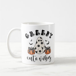 Caneca De Café Ghost e Coquete de Abóbora das Víbias Cutas Retro