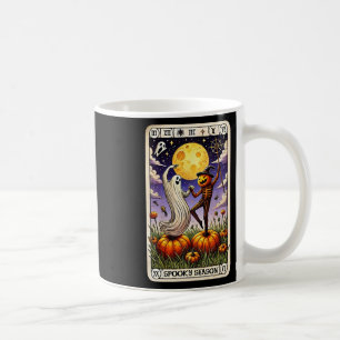 Caneca De Café Ghost e Skeleton - Dia de as Bruxas engraçado Taro