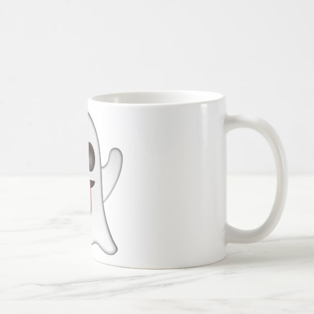 Caneca De Café ghost_emoji (Direita)