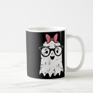 Caneca De Café Ghost Eyegl Girl Halloween Girly Ghost