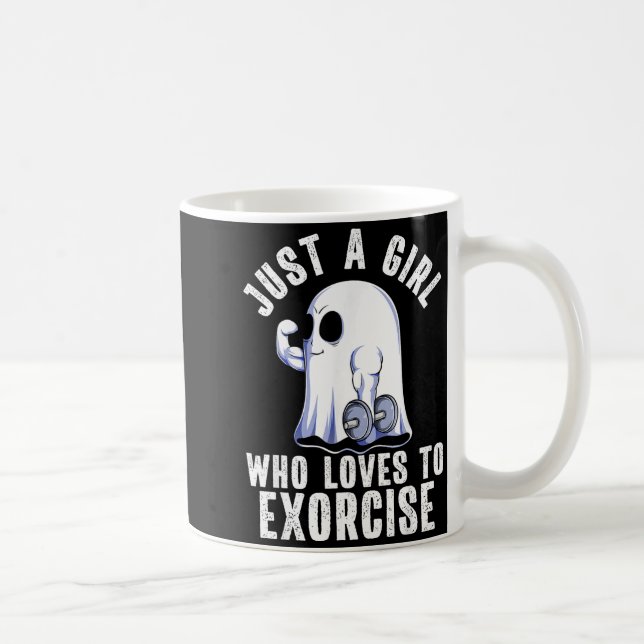 Caneca De Café Ghost Funny Gym Workout Bodybuilding Soky Hallowee (Direita)