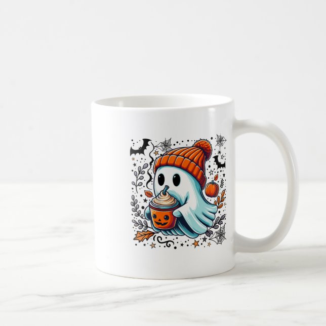 Caneca De Café Ghost Ghost Coffee Halloween Ghost Ice Cof (Direita)