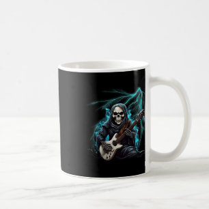 Caneca De Café Ghost Guitar Legal Guitar Player Skeleton Mãos Gui
