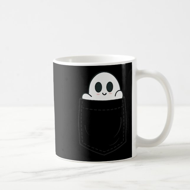 Caneca De Café Ghost In Cket Halloween  (Direita)