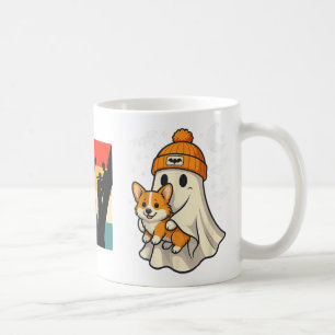 Caneca De Café Ghost Pembroke Welsh Corgi Dog Lover Halloween Men