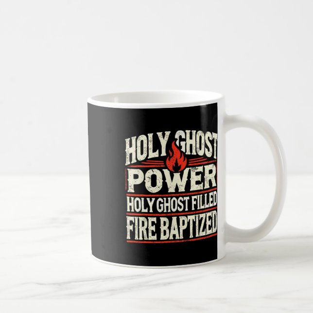 Caneca De Café Ghost Power Christian Faith (Direita)