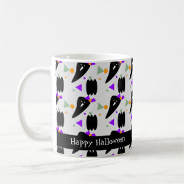 Caneca De Café Ghost Pumpkin Bonito e Colorido Confetti