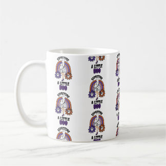 Caneca De Café Ghost Purple Grávida Esperando um pouco de Boo