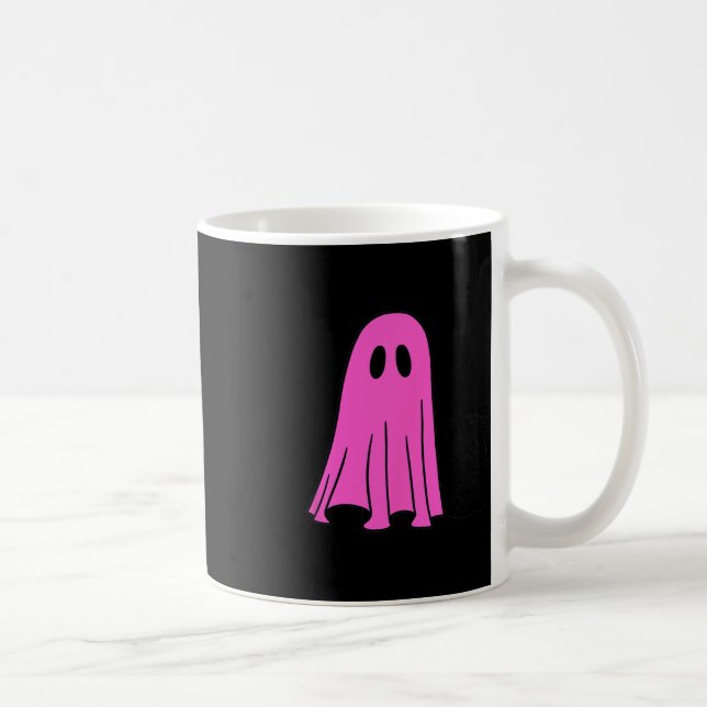 Caneca De Café Ghost rosa e Fall Season do Dia das Bruxas de Gato (Direita)
