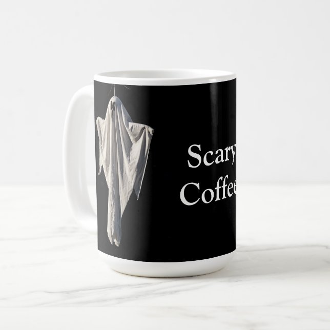 Caneca De Café Ghost Scary (Frente Esquerda)