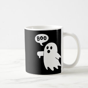 Caneca De Café Ghost Screaming Boo Desaprovando o Halloween do Fa