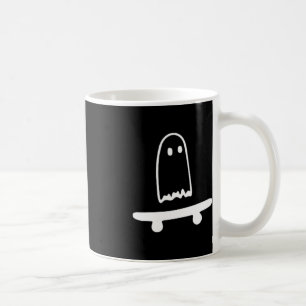Caneca De Café Ghost Skateboard Lpreguiçoso Halloween Costume Div