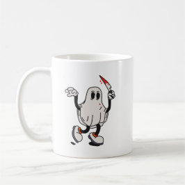 Caneca De Café Ghost with blood knife