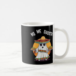 Caneca De Café Ghosta Engraçado Fantasma do Dia das Bruxas Mexica