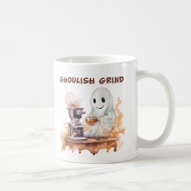 Caneca De Café Ghoulish Grind 11 oz. Coffee Mug (Direita)