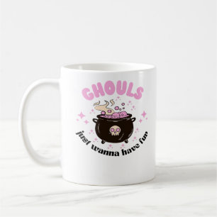 Caneca De Café Ghouts Só Quer Divertir-Se No Dia das Bruxas