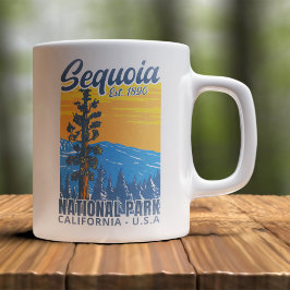 Caneca De Café Giant Sequoias Forest Nature Scene