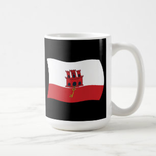 Caneca De Café Gibraltar Flag Mug
