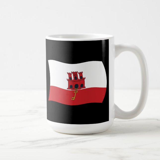 Caneca De Café Gibraltar Flag Mug (Direita)