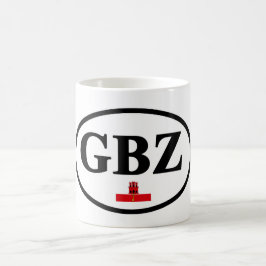 Caneca De Café Gibraltar GBZ Registro de veículos com pavilhão