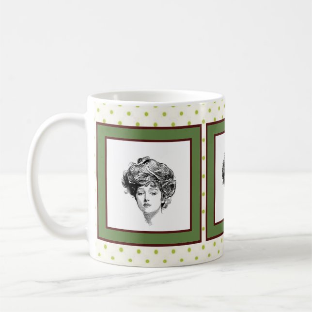Caneca De Café Gibson Girl Coffee Mug - Design 1 (Esquerda)