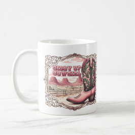Caneca De Café Giddy Up Cowgirl Personalizada
