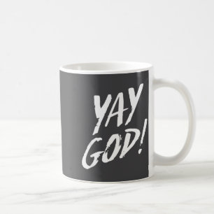 Caneca De Café Gif engraçado aleluia Deus gráfico Jesus religião 