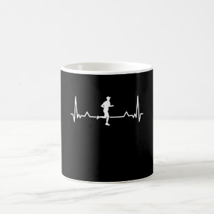 Caneca De Café Gift de Executando o Cortbeat de Linha Funny Runne