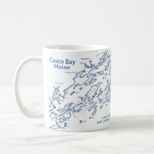 Caneca De Café Gift do Casco Bay Maine