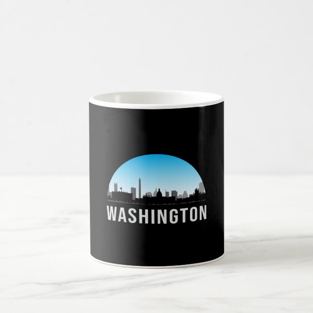 Caneca De Café Gift do Skyline Funny da Cidade de Washington USA (Centro)