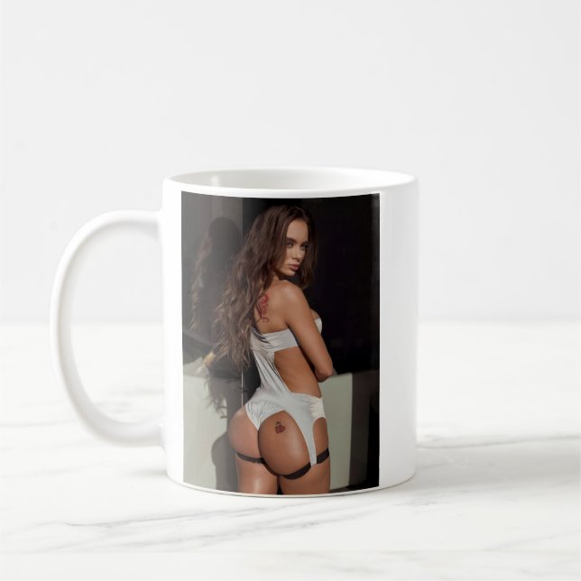 Caneca De Café Gift Engraçado Lana Rhoades Homens de Amor Bonitos (Esquerda)
