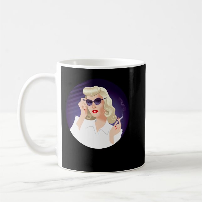 Caneca De Café Gift Idea Stanwyck Drama Barbara Atriz Funny Gra (Esquerda)