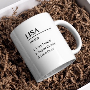 Caneca De Café Gift Mug de Definição de Nome Personalizado Elegen