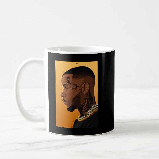 Caneca De Café Gift Tory Lanez do Dia Gráfico (Esquerda)