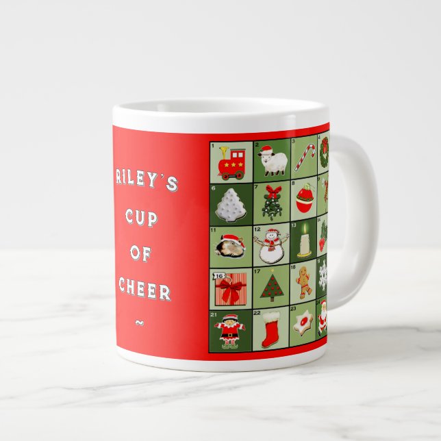 Caneca de café gigante criativa para o Natal (Frente Esquerda)