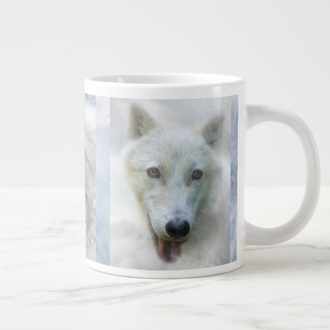 CANECA DE CAFÉ GIGANTE DA TRINDADE DA NEVE DO LOBO (Direita)