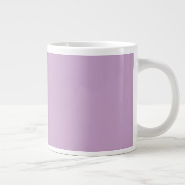 Caneca de Café Gigante na Cor Lilás Pastel Suave (Direita)