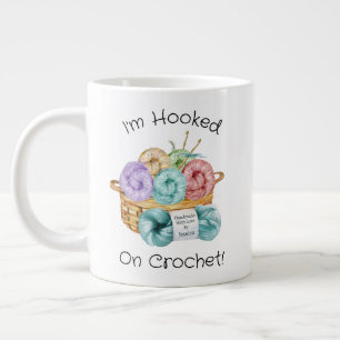 Caneca de Café Gigante Personalizada Adicta ao Cro
