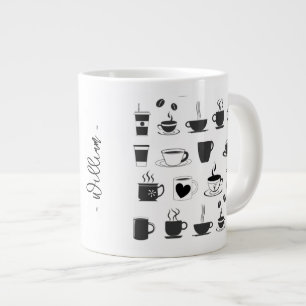 Caneca de Café Gigante Personalizada para Amantes