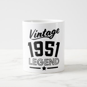 Caneca de café gigante vintage dos anos 1950