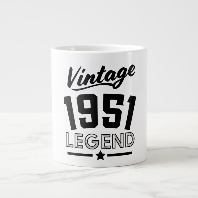 Caneca de café gigante vintage dos anos 1950 (Frente)
