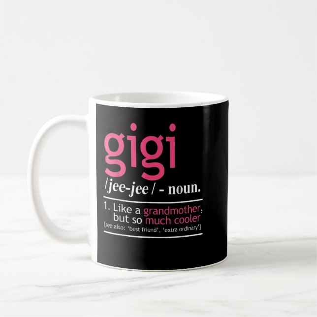 Caneca De Café Gigi Como Uma Avó, Mas Muito Mais Fria Define (Esquerda)