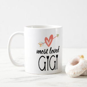 Caneca De Café Gigi Coração Mais Amado